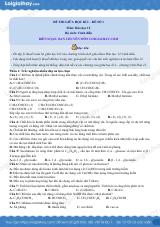 Đề thi giữa kì 1 Hóa 12 Cánh diều - Đề số 1